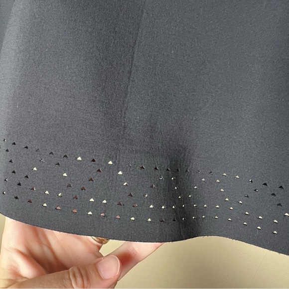 Ivivva Run For Your Goals Black Skort Size Girls 12 Laser Cut Athletic Tennis - Picture 3 of 10